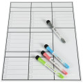 Benutzerdefinierte gedruckte Kühlschrankwöchentliche Planer Magnetmarker Stift Ink Trockener Erase Zeichnungsbrett Mini -Kalender Kinder Magnetisch Whiteboard